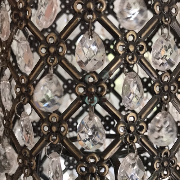 Gorgeous votive crystal candle holders. Antique finish. - Picture 7 of 7